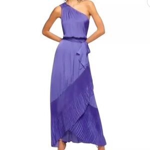 Ramy Brook Purple One-Shoulder Maxi Dress